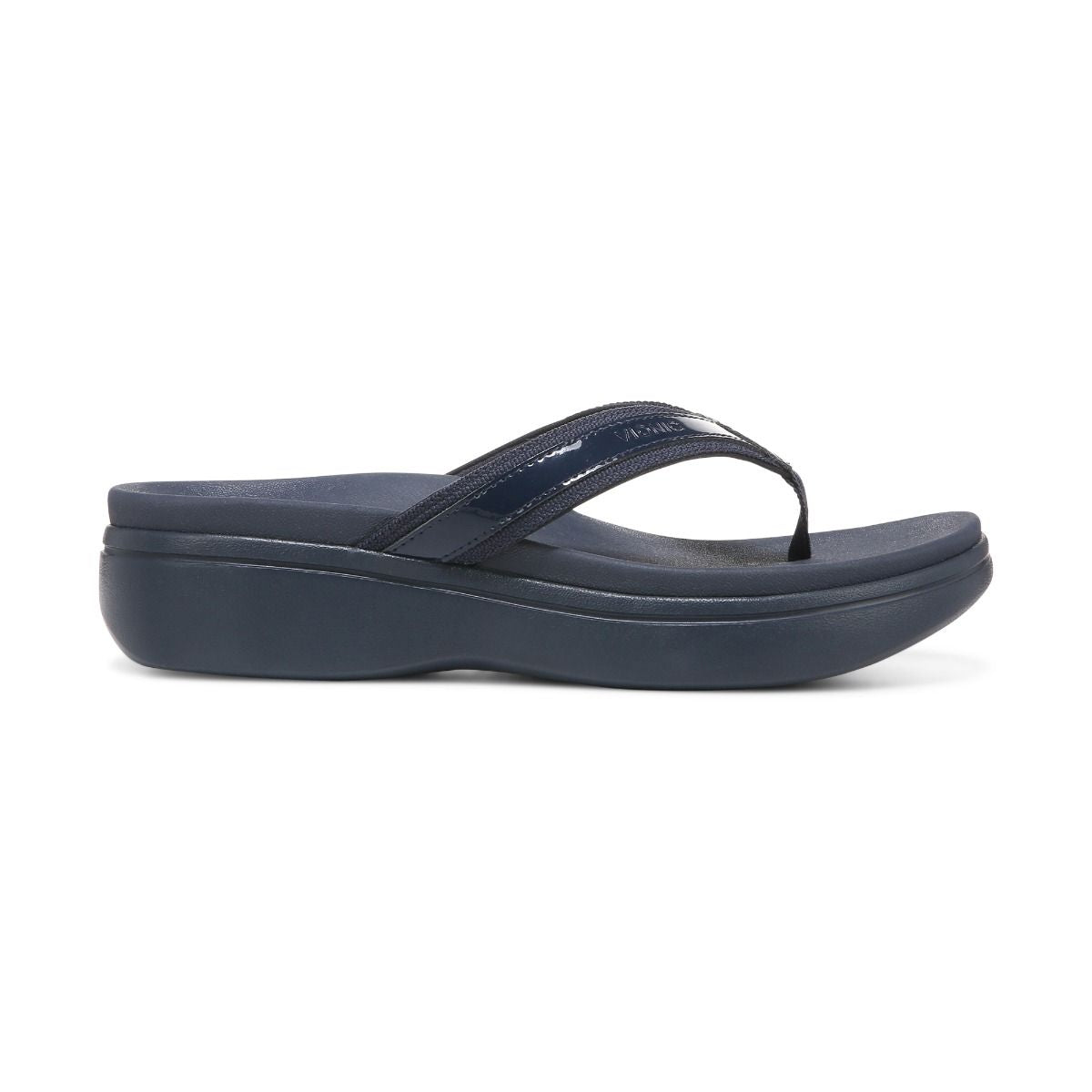 Vionic High Tide II Platform Sandal Black Medium Width  CLEARANCE