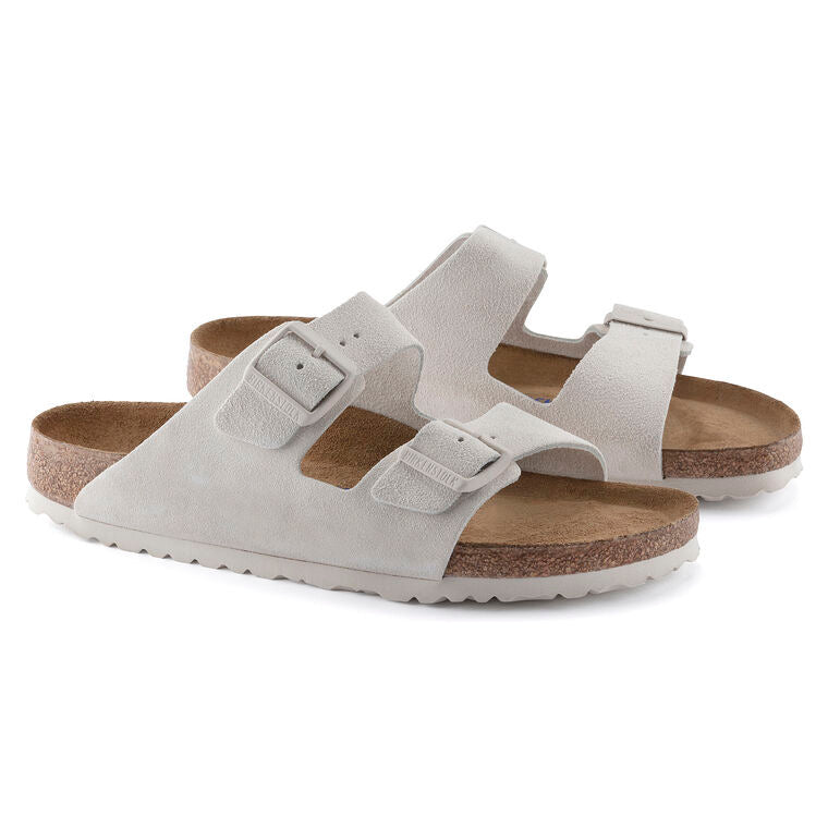 Arizona Soft Footbed
Suede Leather Modern Suede Antique White