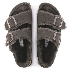 Birkenstock Arizona Shearling Suede Leather Mocha