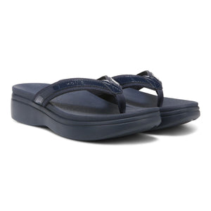 Vionic High Tide II Platform Sandal Black Medium Width  CLEARANCE