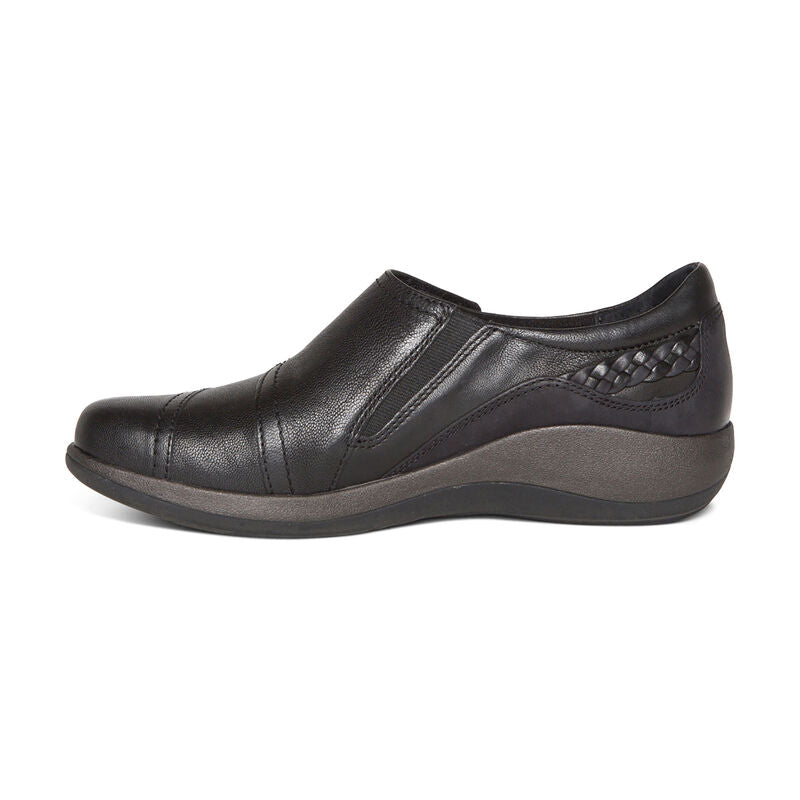 Aetrex Karina Monk Strap Black – Hollistercomfortshoes