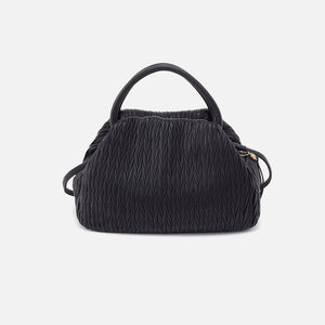 Hobo Darling Satchel Soft Pleated Leather Black