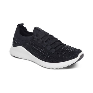 Aetrex Carly Arch Support Sneakers Black Sparkle